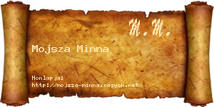 Mojsza Minna névjegykártya